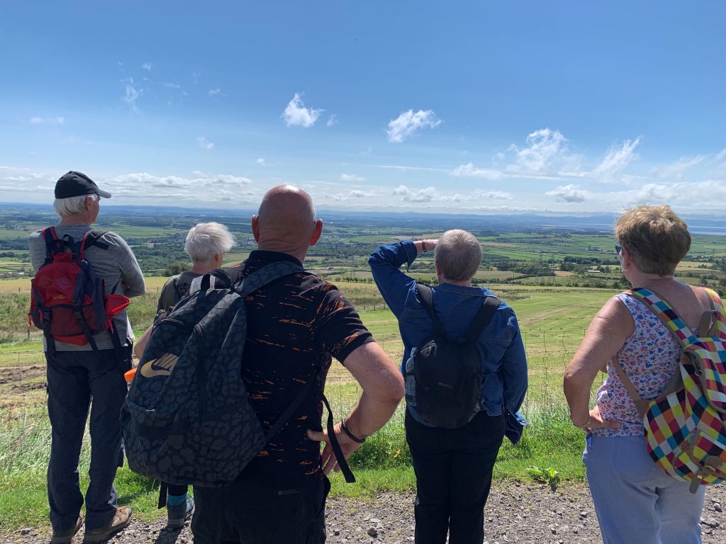 people looking at a view