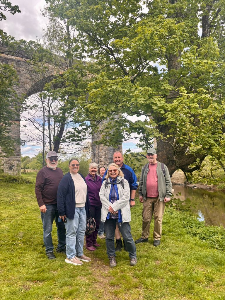 people on a walk